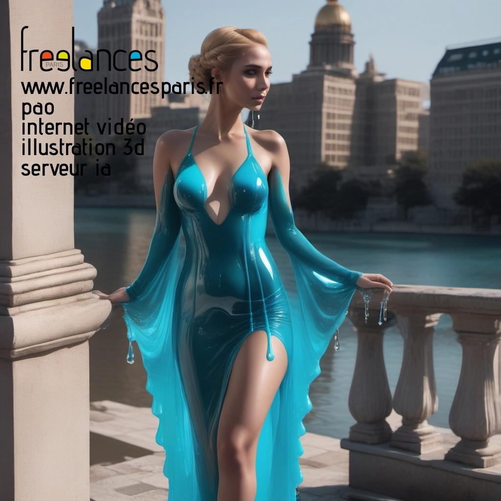 Pao mise en page internet vidéo illustration 3d serveur IA générative AI freelance paris studio de création magazines mpousgt0